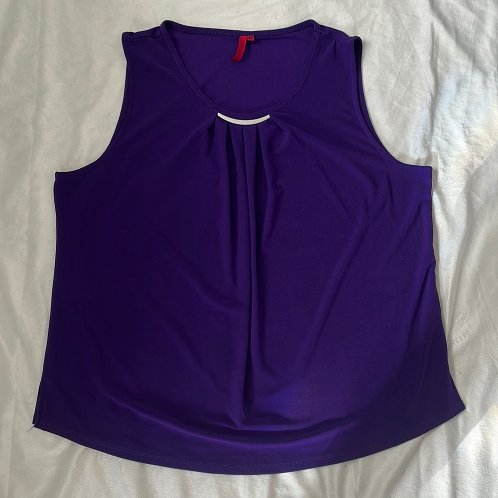 Love Scarlett Sleeveless Purple Blouse